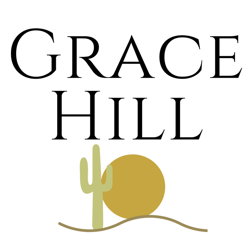 Grace Hill Ranch logo — a saguaro cactus and desert sun